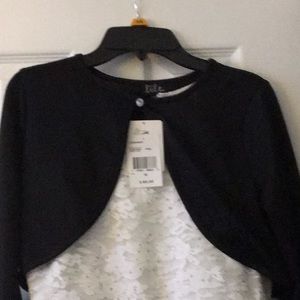 Black and white Dress with diamonds